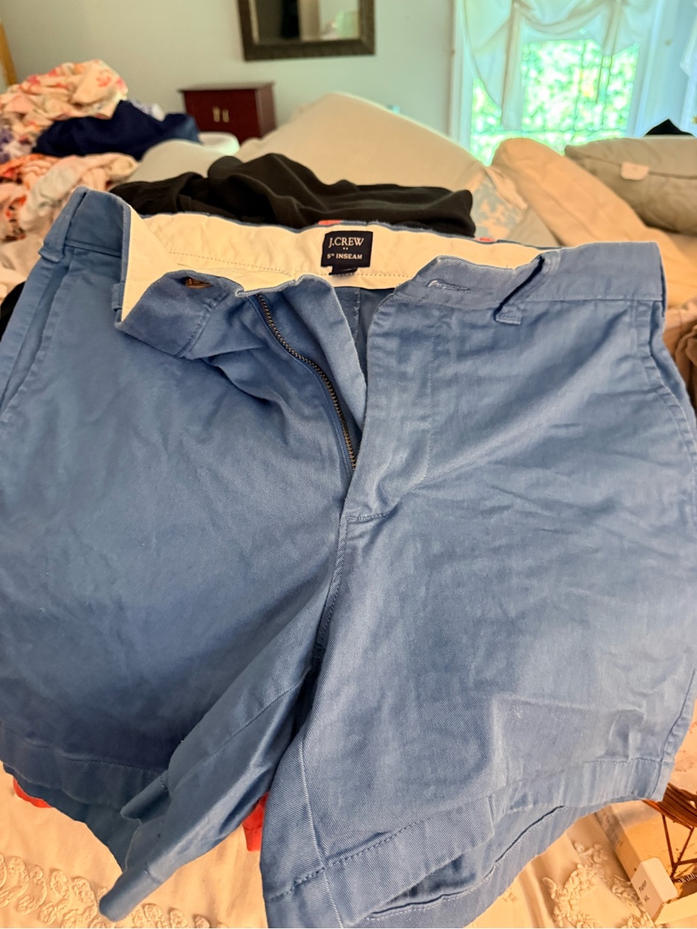 J. Crew Men’s Light Blue Flat Front Chino Shorts